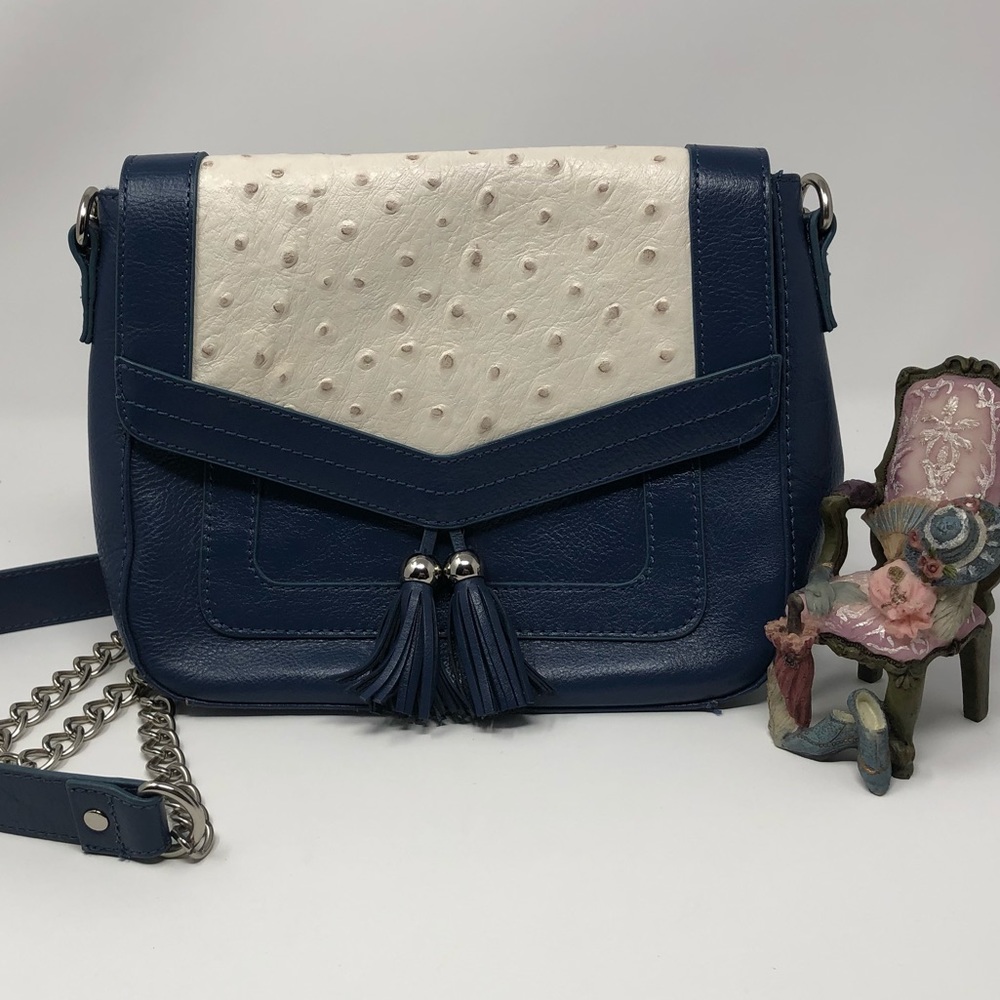 Audrey Brooke Genuine Leather/Ostrich Purse